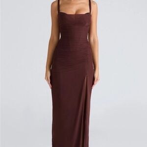 House of cb Lini Brown Sleeveless maxi Dress